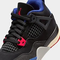 Jordan 4 Retro PS Black / Fire Red - Deep Royal Blue