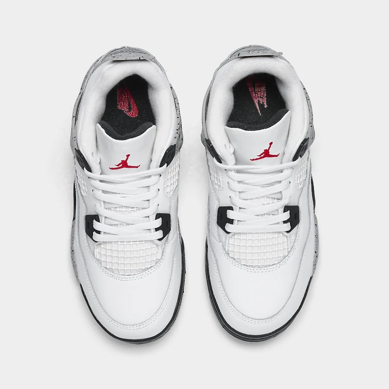 Jordan 4 Retro OG PS Summit White / Fire Red - Cement Grey