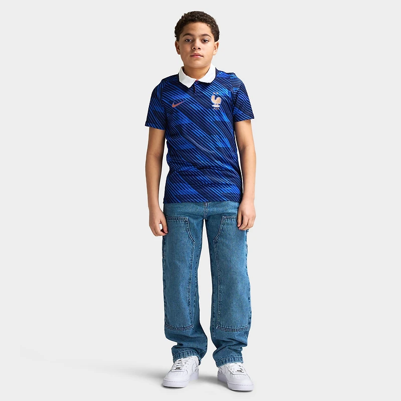Nike Juniors' France Home Jersey / Blue