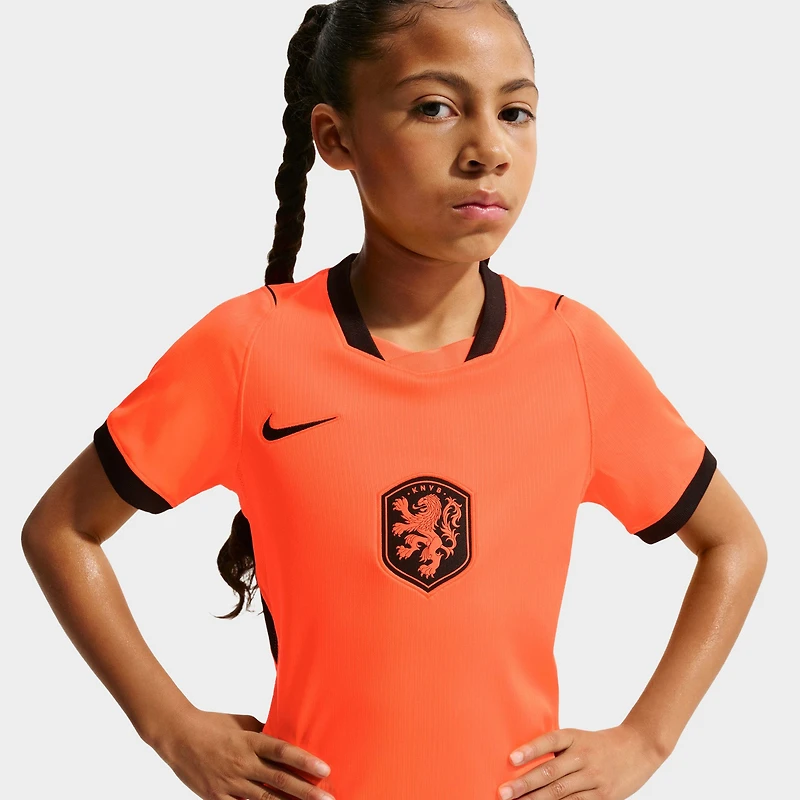 Nike Juniors' Netherlands Home Jersey / Orange