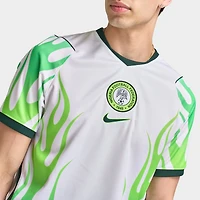 Nike Nigeria Extérieur Maillot Blanc / Vert Fluo