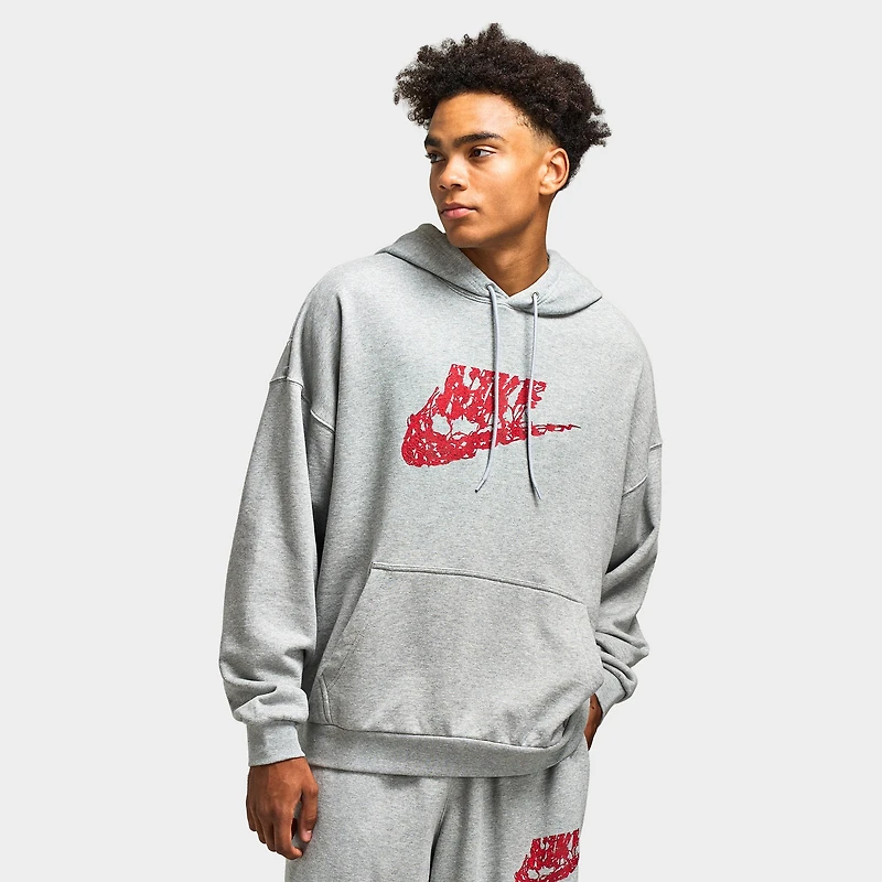 Nike Sportswear Hommes NRG OS ST5 VECNA HD Chandail à capuchon Surdimensionné / Gris foncé chiné