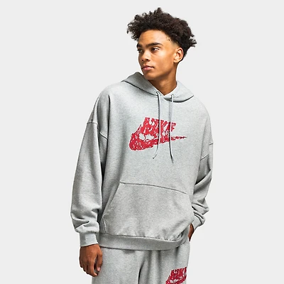 Nike Sportswear Hommes NRG OS ST5 VECNA HD Chandail à capuchon Surdimensionné / Gris foncé chiné