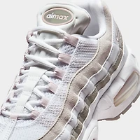 Nike Femmes Air Max 95 Blanc / Rouge - Gris clair
