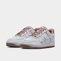 Nike Women's Air Force 1 '07 Mini Jewel White / Particle Pink - Metallic Silver