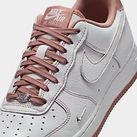 Nike Women's Air Force 1 '07 Mini Jewel White / Particle Pink - Metallic Silver