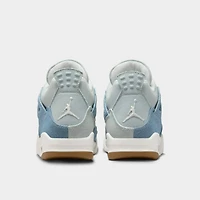 Jordan Women's 4 Retro Sail / Gum Light Brown - Worn Denim