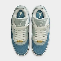 Jordan Women's 4 Retro Sail / Gum Light Brown - Worn Denim