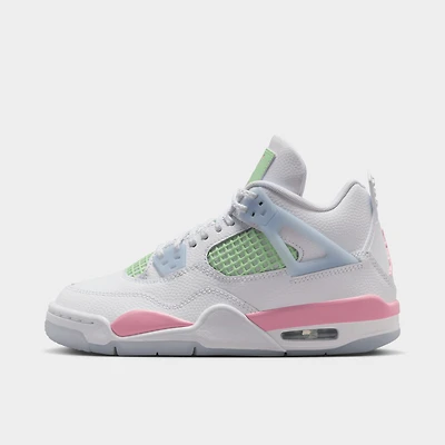 Jordan 4 Retro GS White / Medium Soft Pink - Half Blue