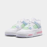 Jordan 4 Retro PS White / Medium Soft Pink - Half Blue