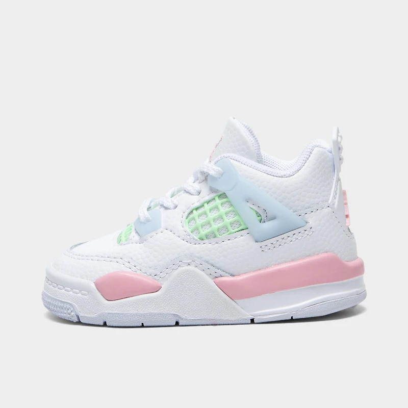 Jordan 4 Retro TD White / Medium Soft Pink - Half Blue