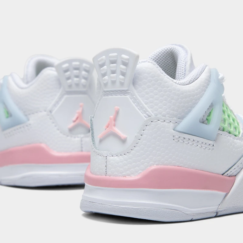 Jordan 4 Retro TD White / Medium Soft Pink - Half Blue
