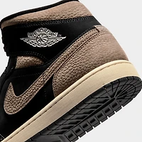 Jordan 1 Mid Noir / Gris Olive