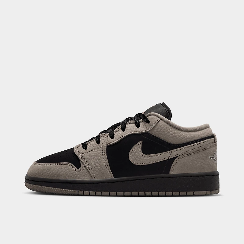Jordan 1 Low SE Black / Olive Grey - Light Wild Mango