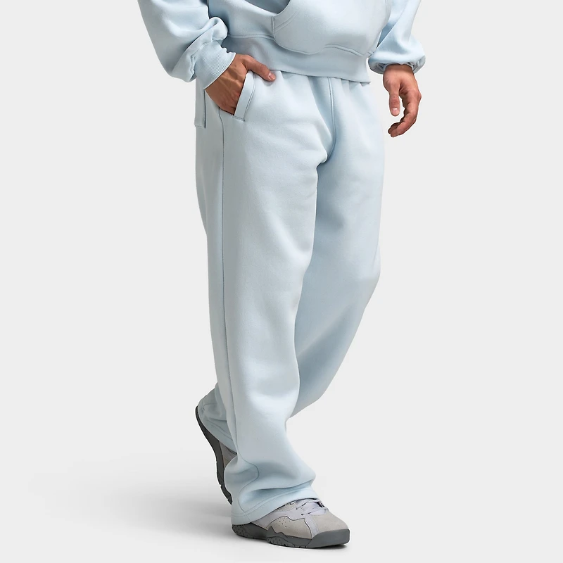 Jordan Brooklyn Fleece Oversized Open Hem Pants / Aura