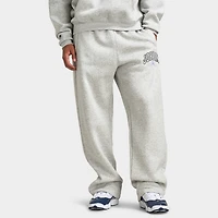 Jordan Brooklyn Fleece Oversized Open-Hem Pants Heather Grey / White