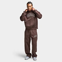 Jordan Brooklyn Fleece Oversized Open Hem Pants / Baroque Brown