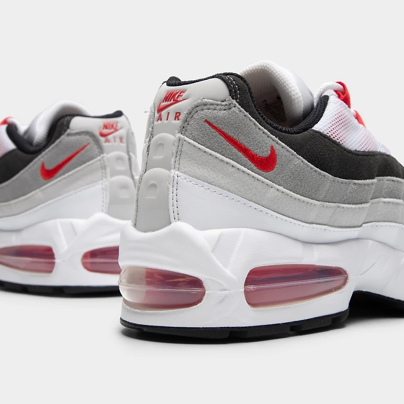 Nike Air Max 95 White / Comet Red - Neutral Grey