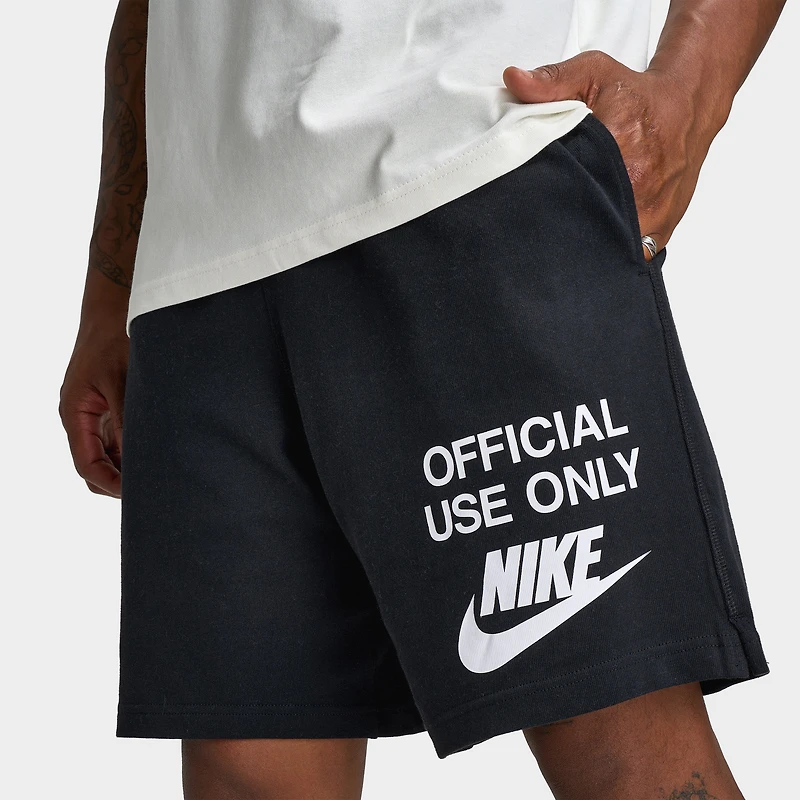 Nike Club Knit Shorts Black / - White