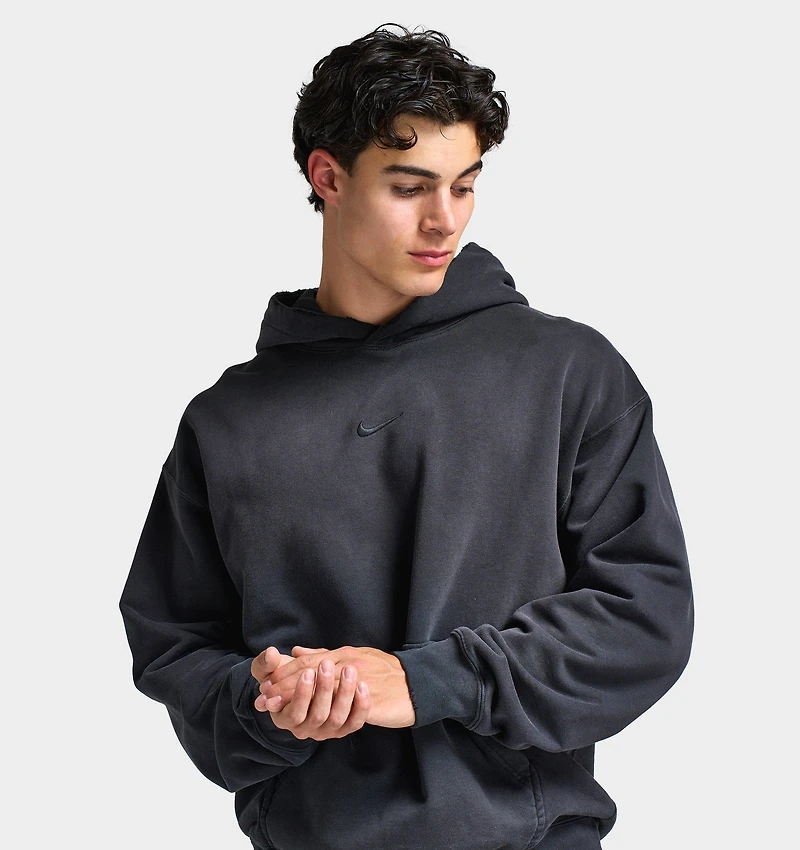 Nike Solo Swoosh Fleece Pullover Hoodie Black /