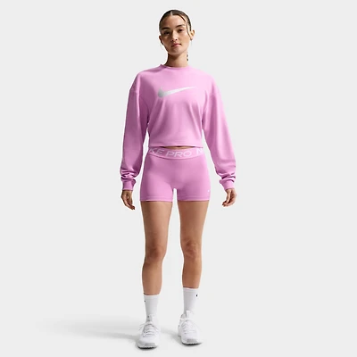 Nike Sportswear Women's Dry Fit Crew Fleece Light Magenta / Ice Peach