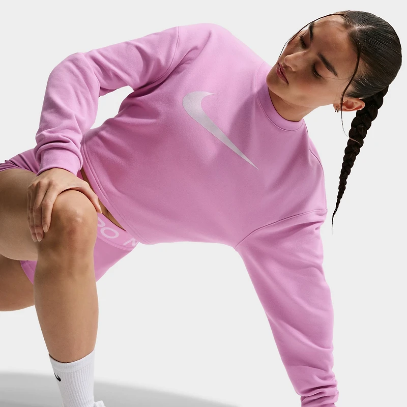 Nike Sportswear Dry Fit Chandail polaire pour femmes Magenta clair/pêche glacée