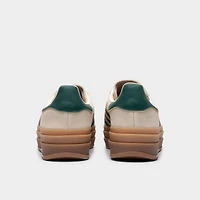 adidas Originals Women's Gazelle Bold Cream / White - Collegiate Green