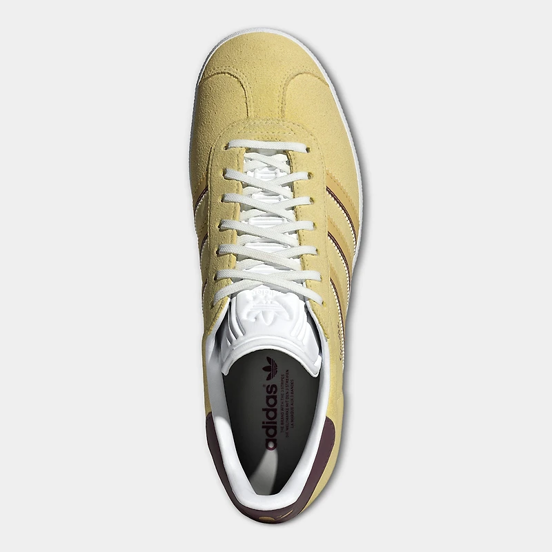adidas Women's Gazelle Almost Yellow / Oat - Maroon