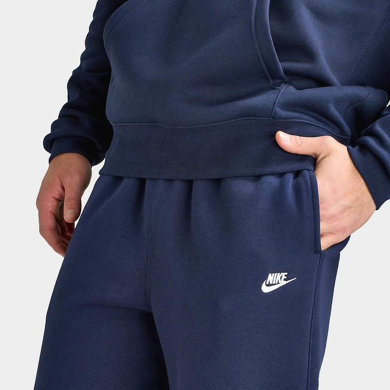 Nike Club Fleece Bungee Pantalon Obsidian / Blanc