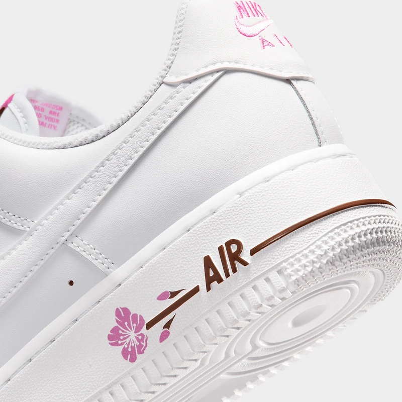 Nike Femmes Air Force 1 Blanc / - Rose Plaisir