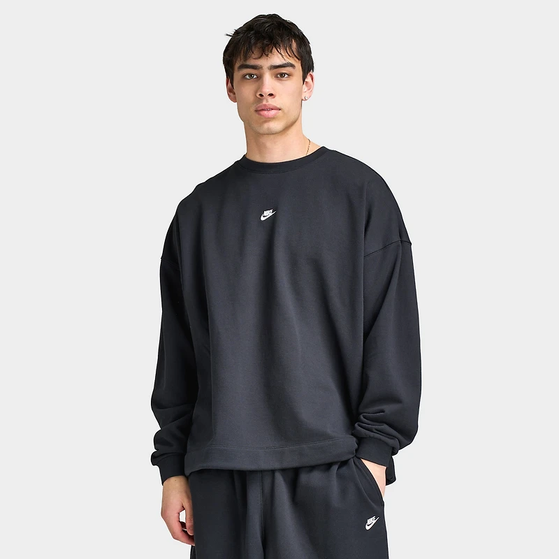 Nike Sportswear Oversized French-Terry Crew / Black