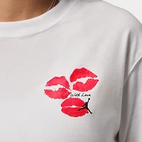 Jordan Women's Flight GF GFX Tee Kiss White / Black