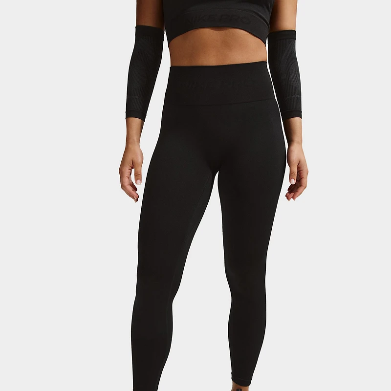 Nike Pro Women's Dry Fit Seamless Highrise 7/8 Tight / Black