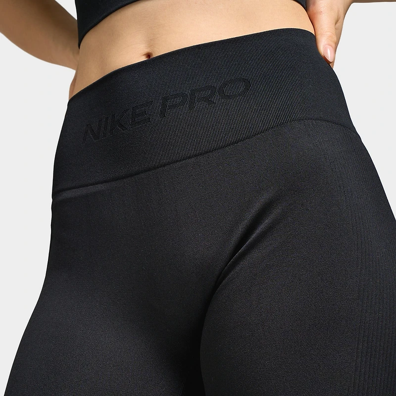Nike Pro Women's Dry Fit Seamless Highrise 7/8 Tight / Black