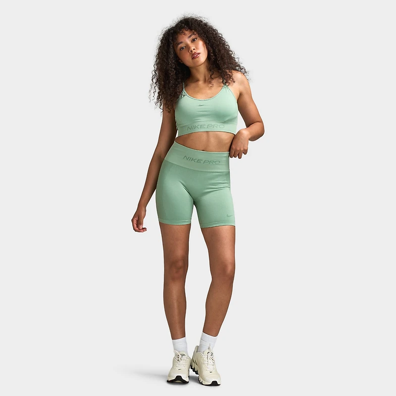 Nike Women's Seamless High Rise 5" Shorts / Steam