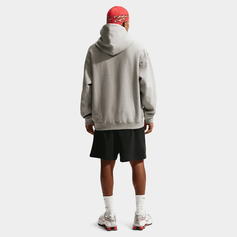 Nike Solo Swoosh Fleece Hoodie / Grey Heather