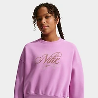 Nike Sportswear chandail à capuche junior Club Fleece Boxy Crew / Magenta clair