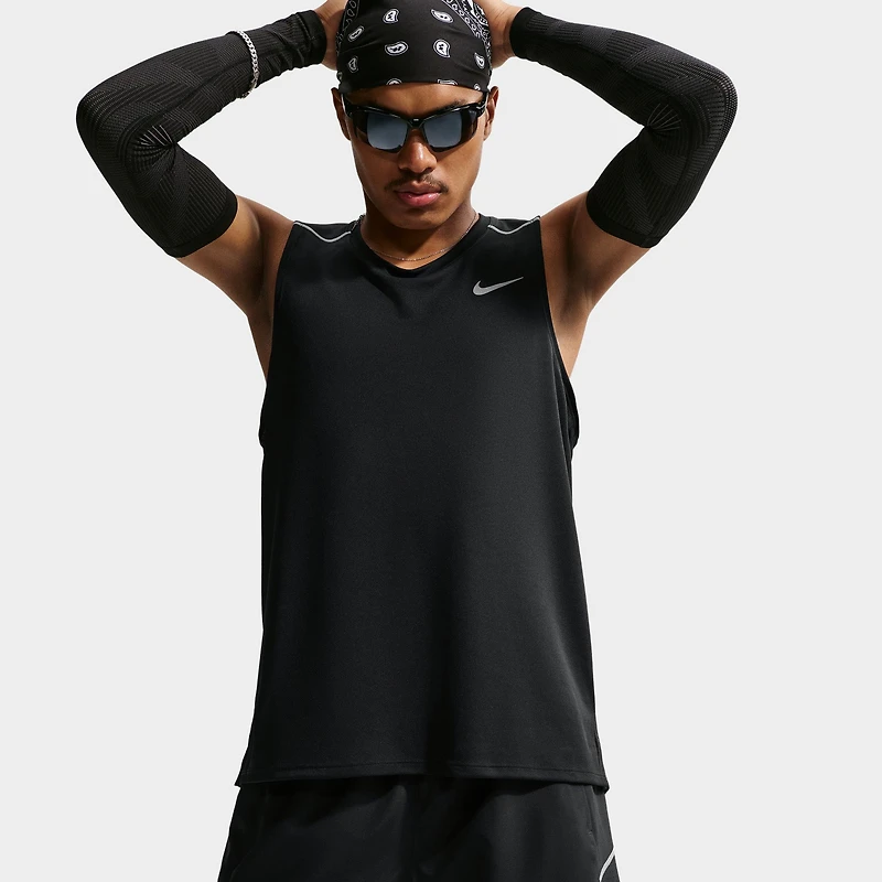 Nike Miler Short Noir / Argent réfléchissant