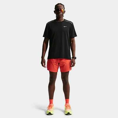 Nike UV Miler Basic T-Shirt Black / Reflective Silver