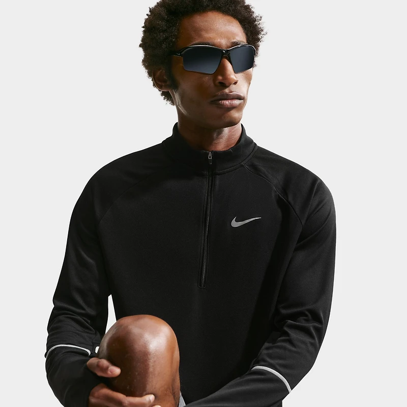 Nike Dri-Fit UV Miler Haut à demi-zip / Noir