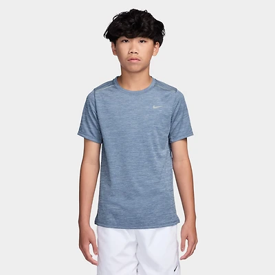 Nike Dri-Fit Juniors' Miler Tee Work Blue / Hydrogen - Reflective Silver