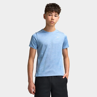 Nike Dri-Fit Juniors' Miler Tee Work Blue / Hydrogen - Reflective Silver