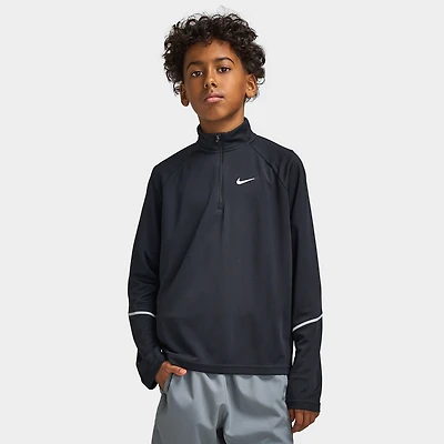 Nike Junior Boys' Dri-FIT Miler Half-Zip Top / Black