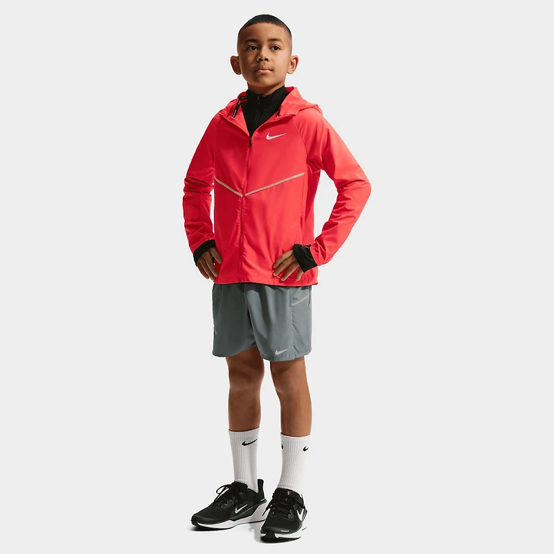 Nike Dri-Fit Juniors' Miler Shorts Smoke Grey / Reflective Silver