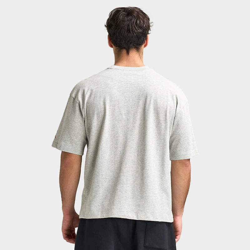Jordan Flight Essentials T-shirt graphique Hommes Gris chiné / Rouge universitaire