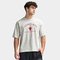Jordan Flight Essentials Men's Boxy Graphic T-Shirt Grey Heather / University red