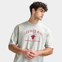 Jordan Flight Essentials T-shirt graphique Hommes Gris chiné / Rouge universitaire