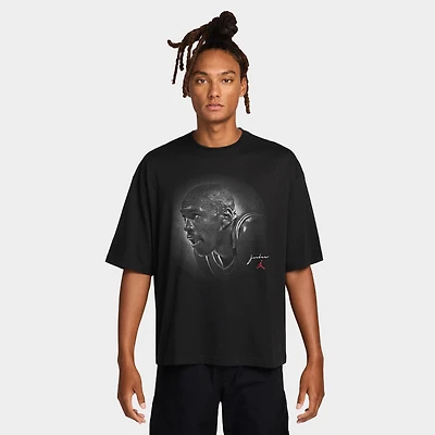 Jordan Graphic Flight Essentials Oversized Crew T-Shirt / Black