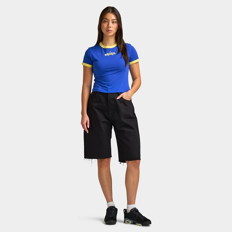 Jordan Women's Retro Girlfriend Crew P6 Old Royal / Yellow Pulse