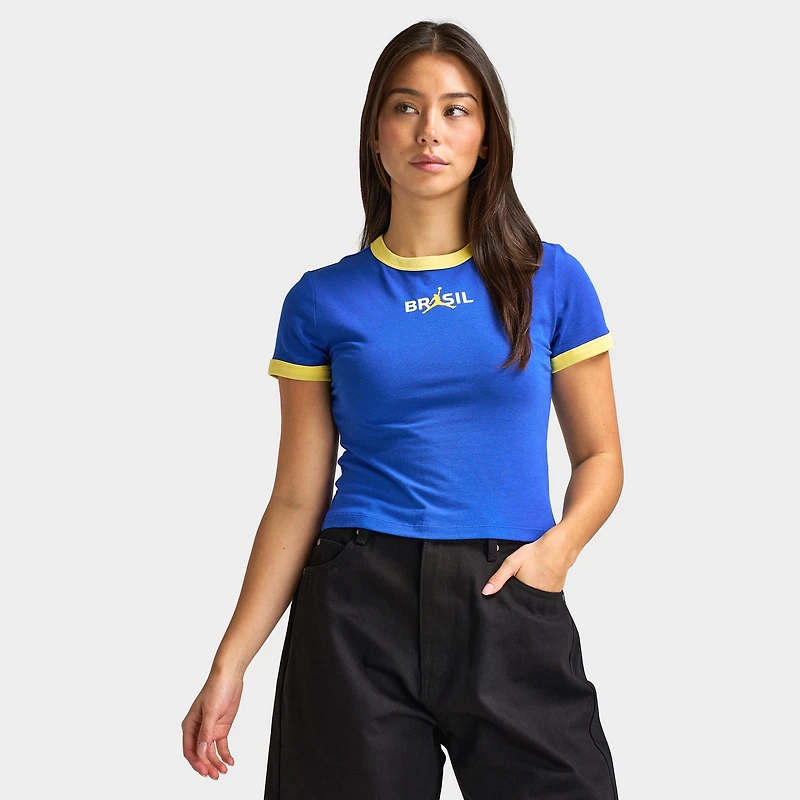 Jordan Women's Retro Girlfriend Crew P6 Old Royal / Yellow Pulse